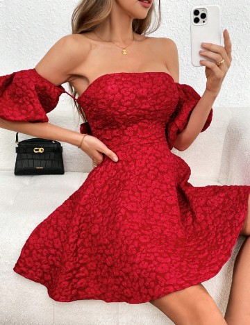 Rochie scurta SHEIN, rosu