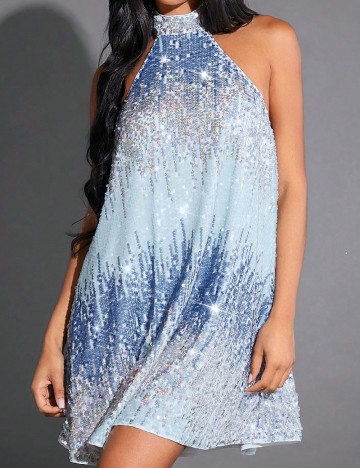 Rochie scurta SHEIN, albastru
