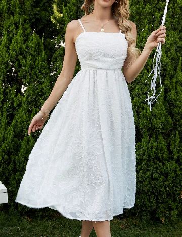 Rochie medie SHEIN, alb