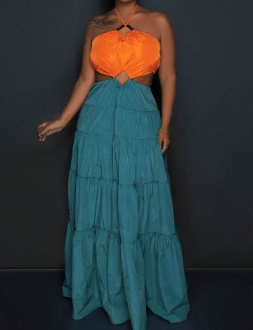Rochie lunga SHEIN, turcoaz