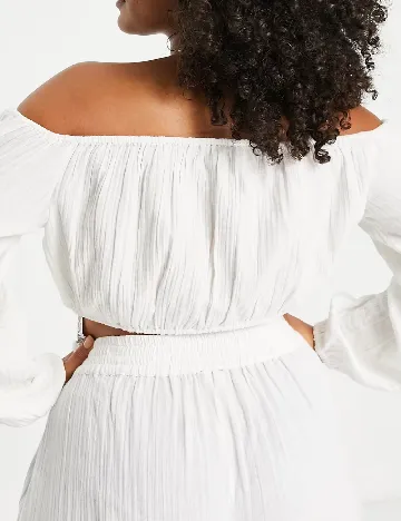 Top ASOS Curve, alb Alb