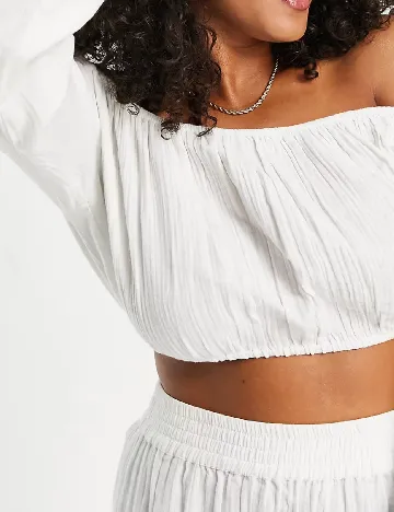 Top ASOS Curve, alb Alb