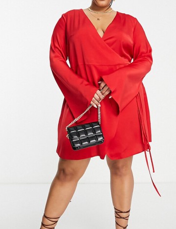 Rochie scurta ASOS Curve, rosu