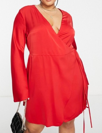 Rochie scurta ASOS Curve, rosu