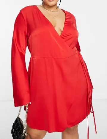 Rochie scurta ASOS Curve, rosu Rosu