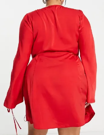 Rochie scurta ASOS Curve, rosu Rosu