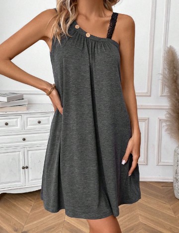 Rochie scurta SHEIN, gri