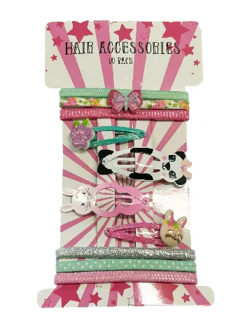 Set clame de par 10 bucati Little Concepts, mix culori Mix culori