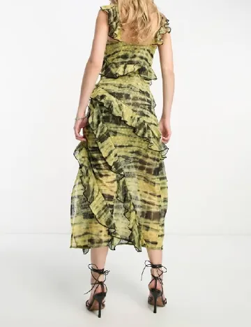 Rochie medie ASOS, verde Verde