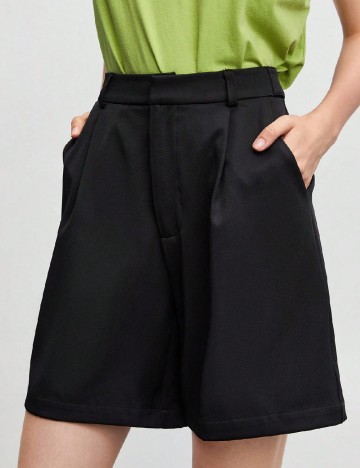 Pantaloni scurti SHEIN, negru