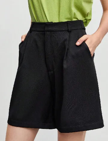 Pantaloni scurti SHEIN, negru Negru