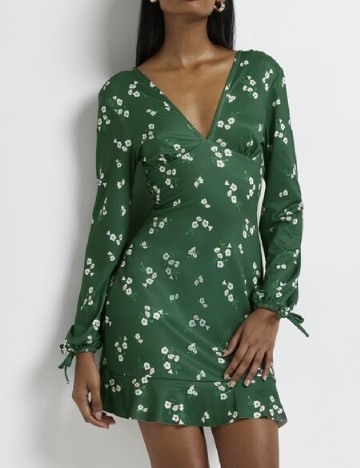Rochie scurta River Island, verde