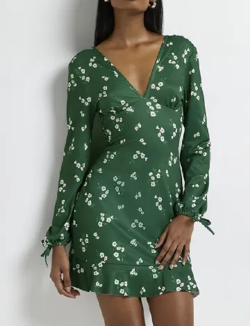 Rochie scurta River Island, verde Verde