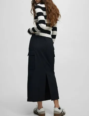 Fusta Pull&Bear, negru Negru