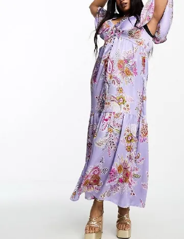 Rochie lunga ASOS Curve, mov Mov
