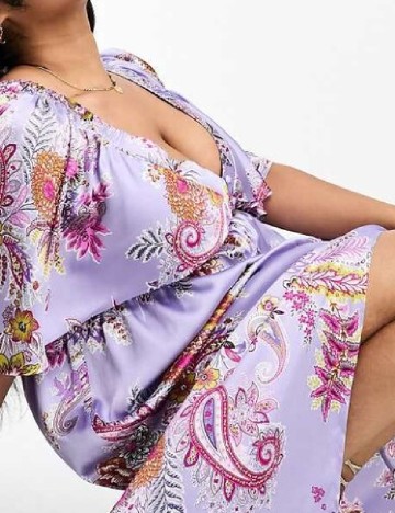 Rochie lunga ASOS Curve, mov