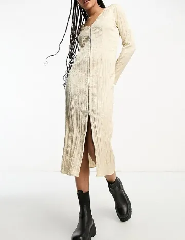 Rochie lunga Monki, crem Crem