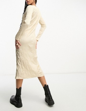 Rochie lunga Monki, crem