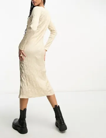 Rochie lunga Monki, crem Crem