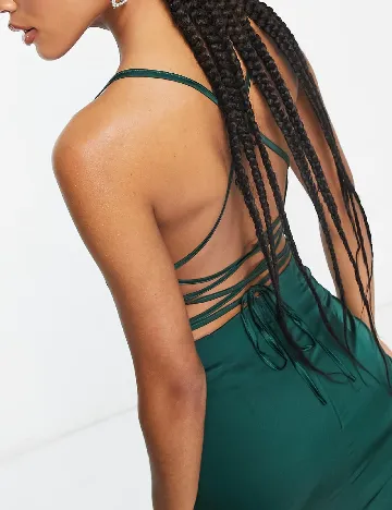 Rochie medie NAANAA, verde Verde