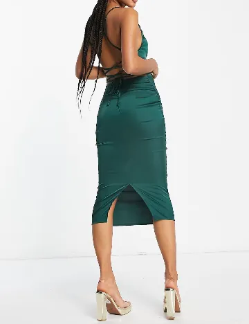 Rochie medie NAANAA, verde Verde