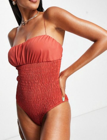 Costum de baie ASOS, caramiziu