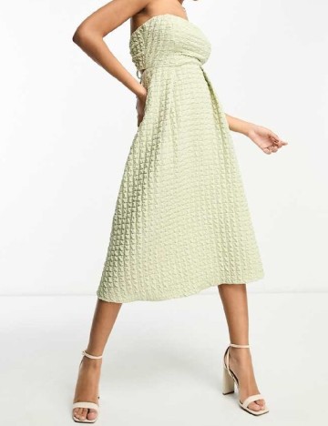 Rochie medie ASOS, verde