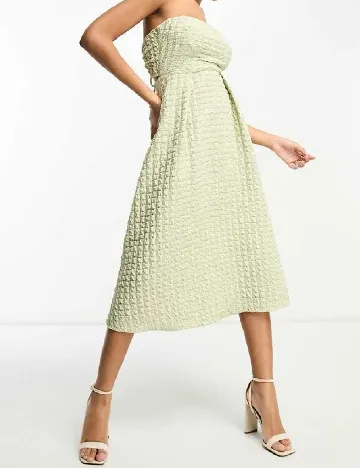 Rochie medie ASOS, verde Verde