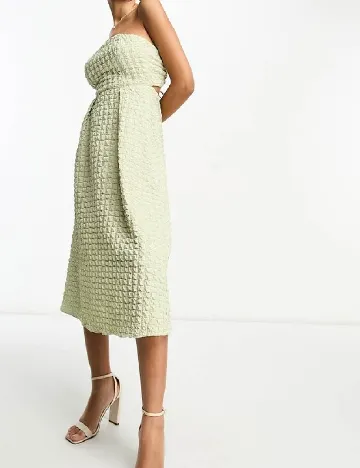 Rochie medie ASOS, verde Verde