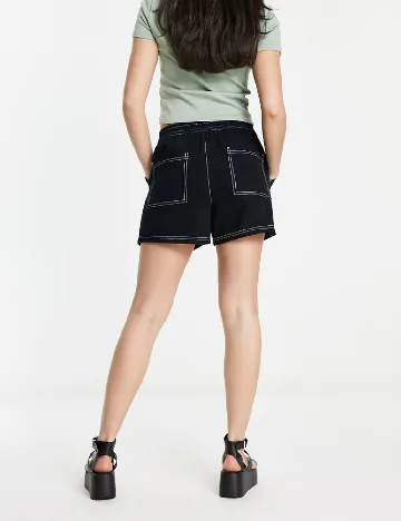 Pantaloni scurti ASOS, negru Negru