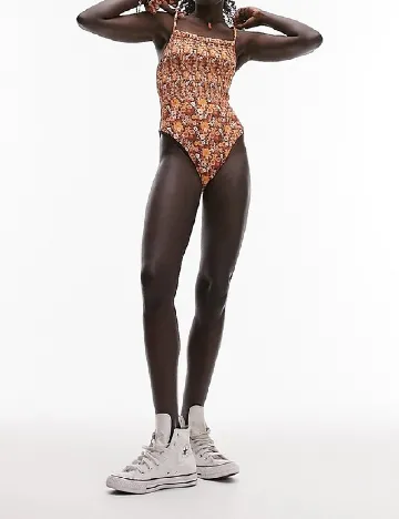 Costum de baie Top Shop, floral print Floral print