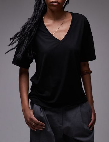 Tricou Top Shop, negru