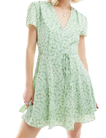 Rochie scurta Glamorous, verde Verde