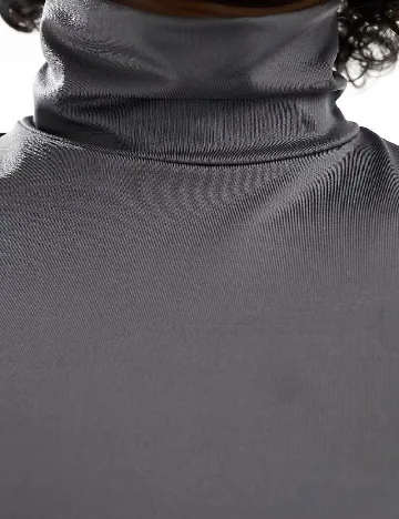 Top Stradivarius Teen, gri Gri
