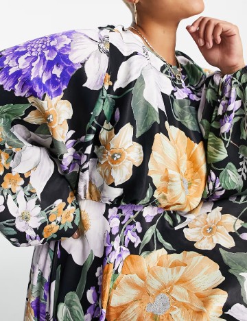 Rochie scurta ASOS Curve, floral print