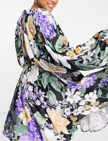 Rochie scurta ASOS Curve, floral print Floral print