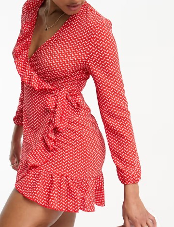 Rochie scurta Only, rosu