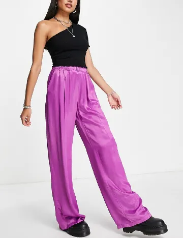 Pantaloni Bershka, mov Mov