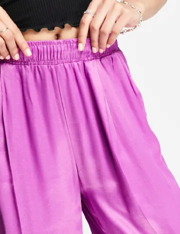 Pantaloni Bershka, mov Mov