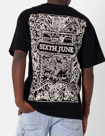 Tricou Oversize Sixth June, negru