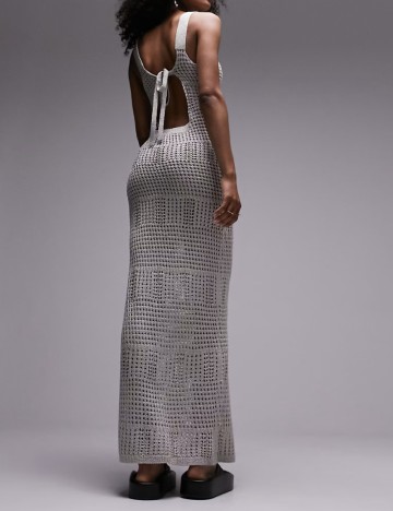 Rochie lunga Top Shop, gri