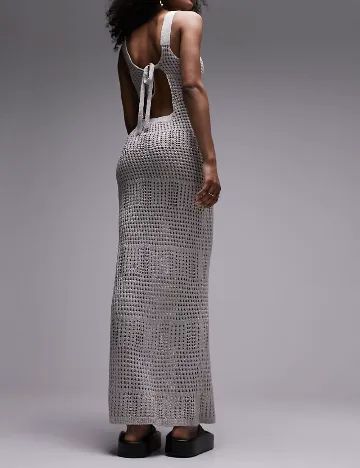 Rochie lunga Top Shop, gri Gri