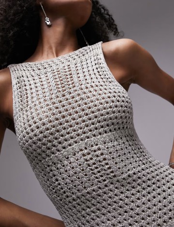 Rochie lunga Top Shop, gri