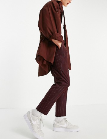 Pantaloni ASOS, visiniu