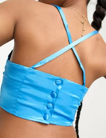 Top Miss Selfridge, albastru Albastru