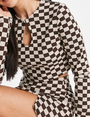 Top Pull&Bear, maro/bej Maro