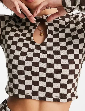 Top Pull&Bear, maro/bej Maro