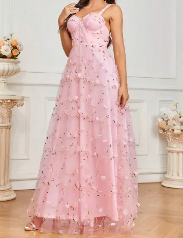 Rochie lunga SHEIN, roz Roz