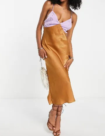 Rochie medie ASOS, maro Maro