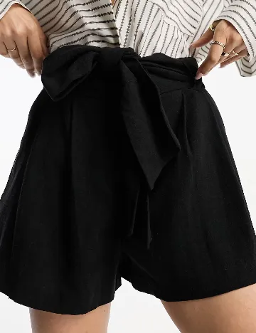 Pantaloni scurti ASOS, negru Negru